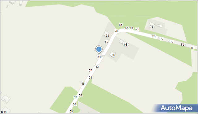 Tarnowiec, Środkowa, 59, mapa Tarnowiec