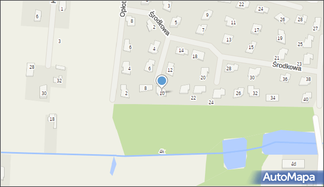 Ustanów, Środkowa, 10, mapa Ustanów