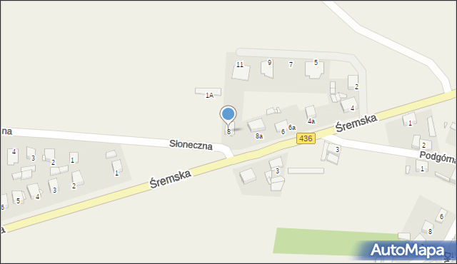 Utrata, Śremska, 8, mapa Utrata