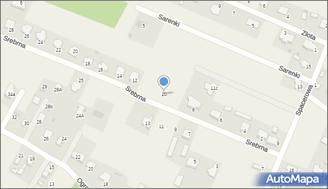 Wacyn, Srebrna, 10, mapa Wacyn