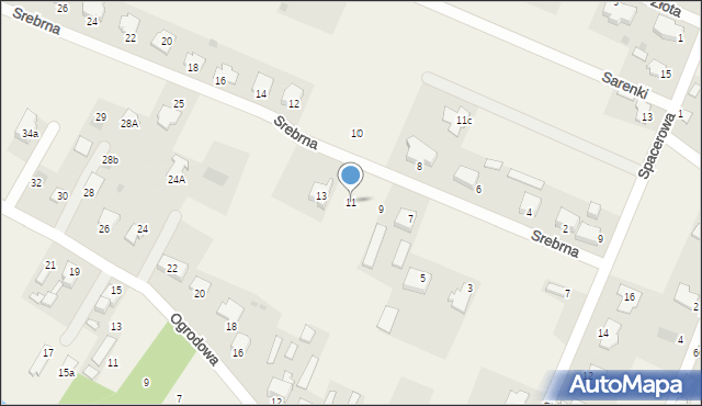 Wacyn, Srebrna, 11, mapa Wacyn