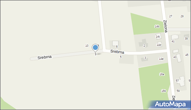 Wielka Nieszawka, Srebrna, 7, mapa Wielka Nieszawka