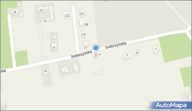 Wola Grzymkowa, Srebrzyńska, 11, mapa Wola Grzymkowa
