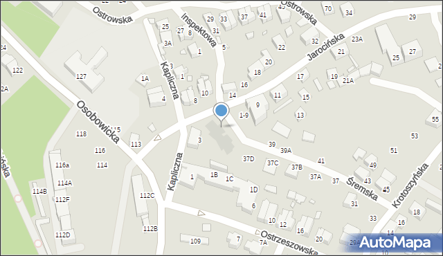 Wrocław, Śremska, 2, mapa Wrocławia