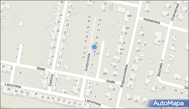 Wrocław, Srebrzysta, 19, mapa Wrocławia