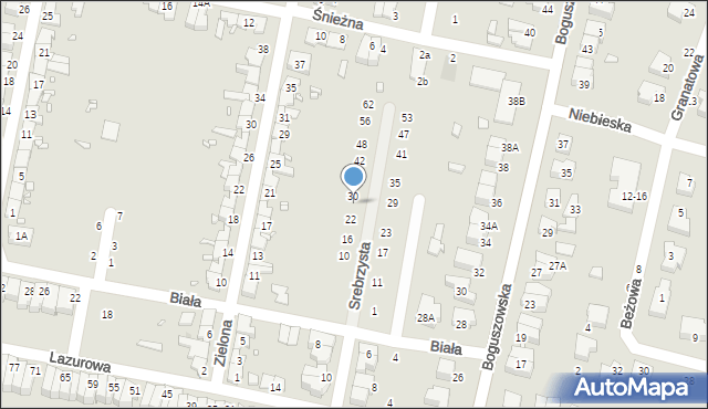 Wrocław, Srebrzysta, 28, mapa Wrocławia