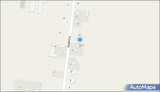 Wronowice, Srebrna, 16, mapa Wronowice