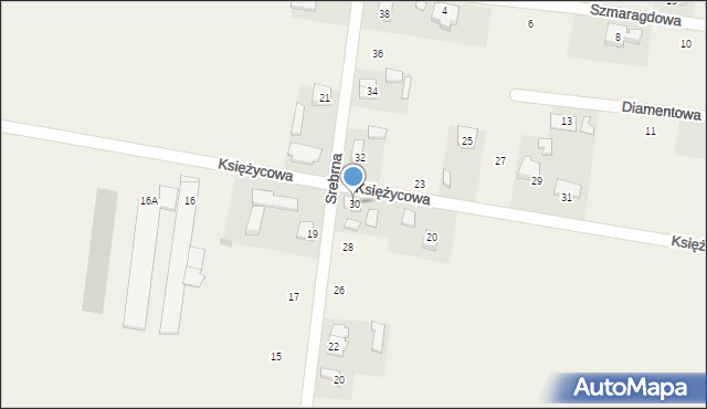 Wronowice, Srebrna, 30, mapa Wronowice