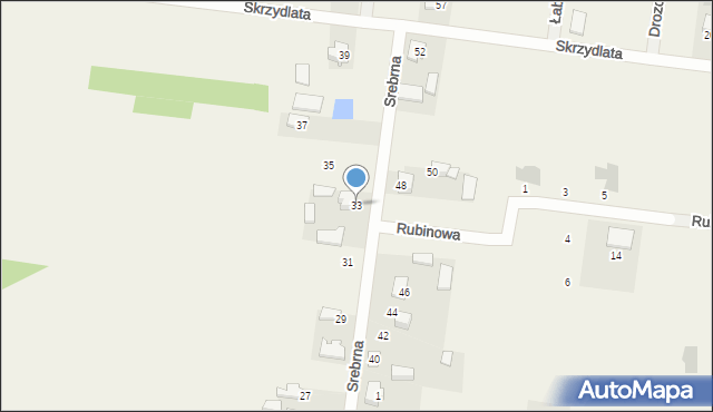 Wronowice, Srebrna, 33, mapa Wronowice