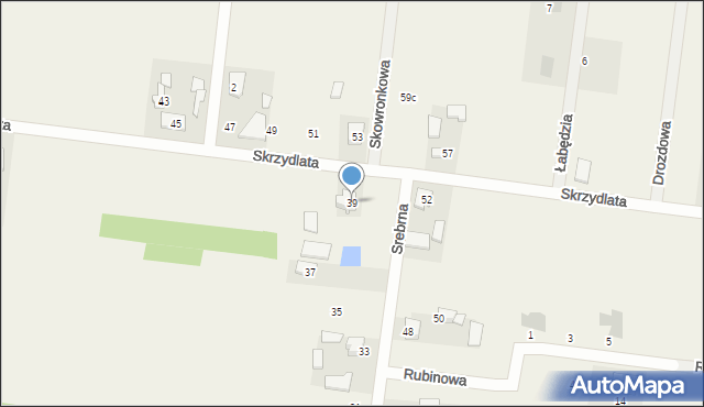 Wronowice, Srebrna, 39, mapa Wronowice