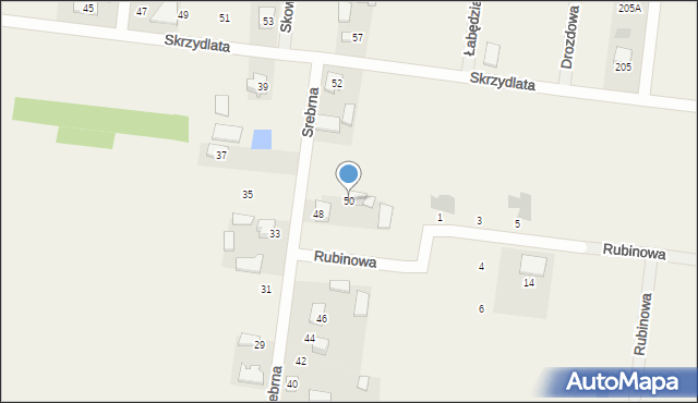 Wronowice, Srebrna, 50, mapa Wronowice