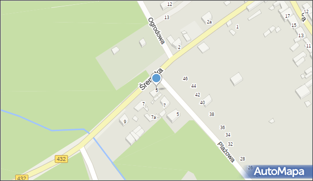 Zaniemyśl, Śremska, 5, mapa Zaniemyśl