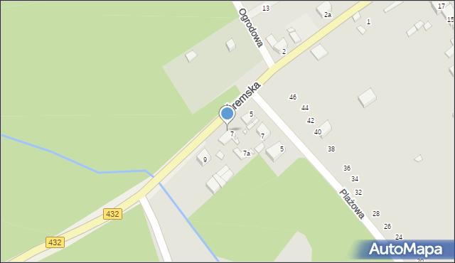 Zaniemyśl, Śremska, 7/1, mapa Zaniemyśl