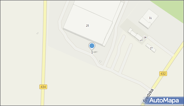 Zbrudzewo, Średzka, 2, mapa Zbrudzewo