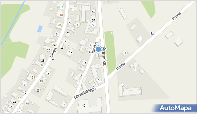 Zbrudzewo, Śremska, 53, mapa Zbrudzewo