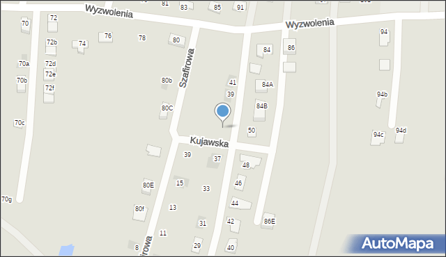 Żory, Srebrna, 35, mapa Żor