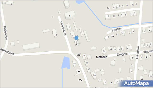 Poznań, ss. Misjonarek, 2, mapa Poznania