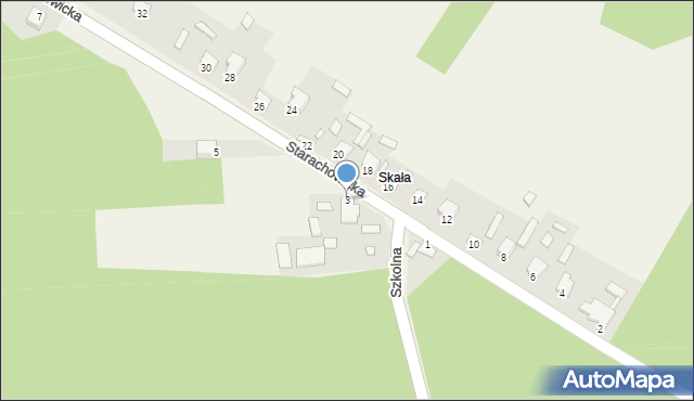 Adamów, Starachowicka, 3, mapa Adamów