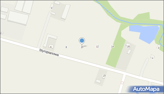 Adamowice, Styropianowa, 10, mapa Adamowice