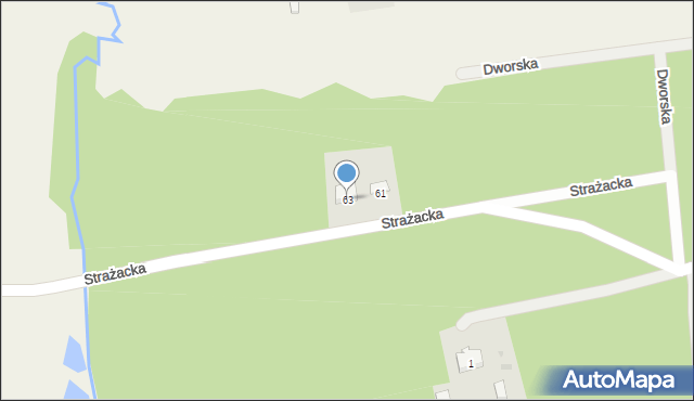 Aleksandria Druga, Strażacka, 63, mapa Aleksandria Druga