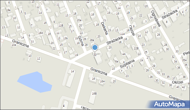 Aleksandrów Kujawski, Strażacka, 22, mapa Aleksandrów Kujawski