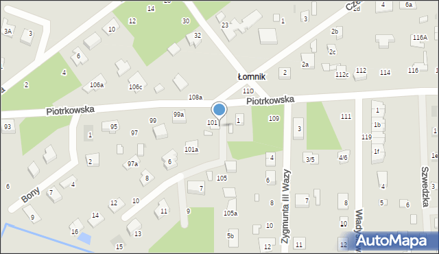 Aleksandrów Łódzki, Stefana Batorego, 2, mapa Aleksandrów Łódzki