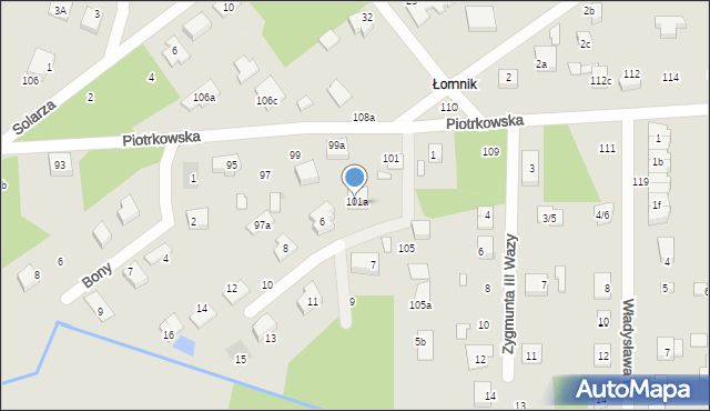 Aleksandrów Łódzki, Stefana Batorego, 4, mapa Aleksandrów Łódzki