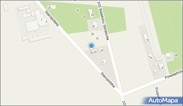 Aleksandrówka, Staropolska, 4, mapa Aleksandrówka