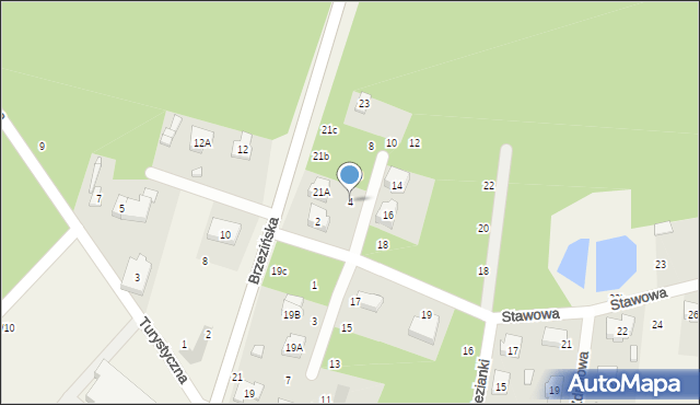 Andrespol, Stawowa, 4, mapa Andrespol