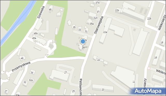 Andrychów, Starowiejska, 29, mapa Andrychów