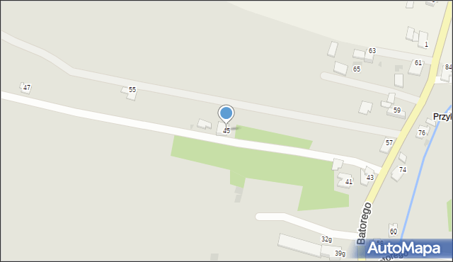 Andrychów, Stefana Batorego, 45, mapa Andrychów