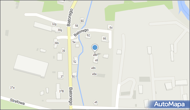 Andrychów, Stefana Batorego, 48d, mapa Andrychów