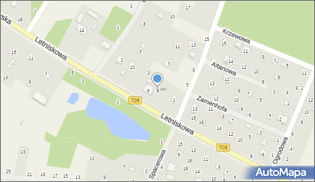 Anielin Swędowski, Strykowska, 4, mapa Anielin Swędowski