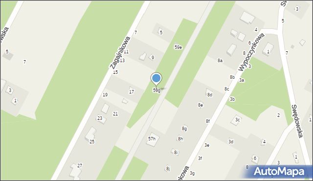 Anielin Swędowski, Strykowska, 59g, mapa Anielin Swędowski