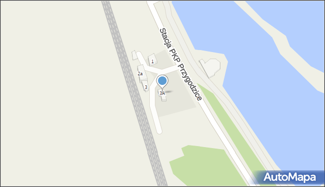 Antonin, Stacja PKP Przygodzice, 3A, mapa Antonin