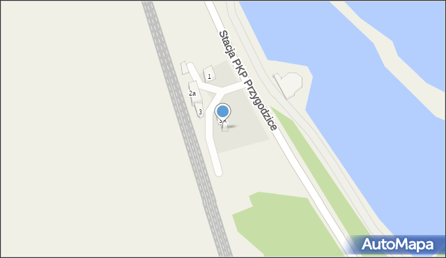 Antonin, Stacja PKP Przygodzice, 3B, mapa Antonin