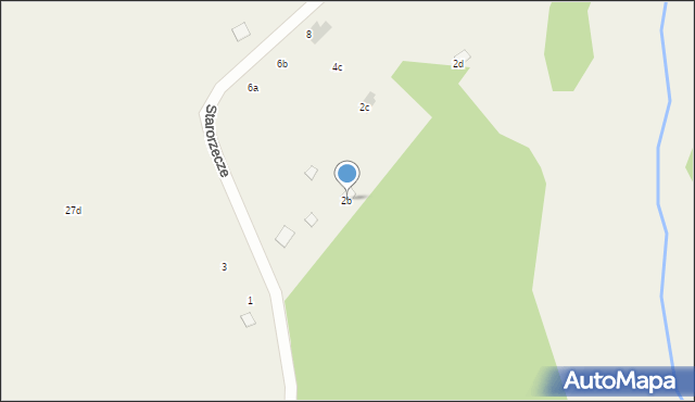 Arciechów, Starorzecze, 2b, mapa Arciechów