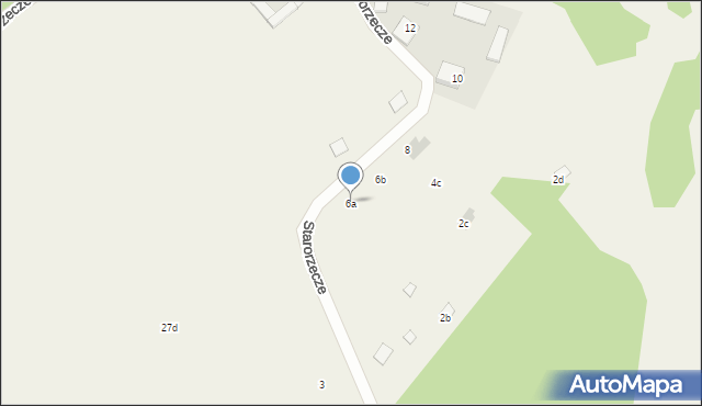 Arciechów, Starorzecze, 6a, mapa Arciechów