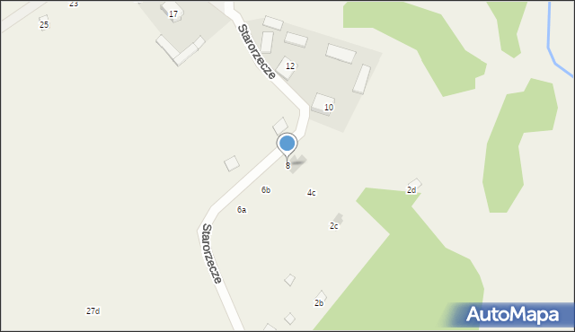 Arciechów, Starorzecze, 8, mapa Arciechów