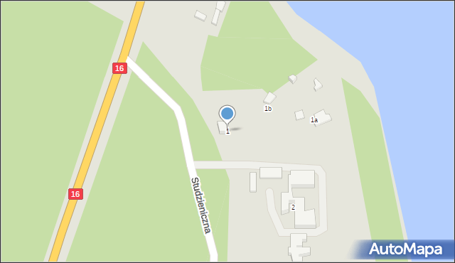 Augustów, Studzieniczna, 1, mapa Augustów