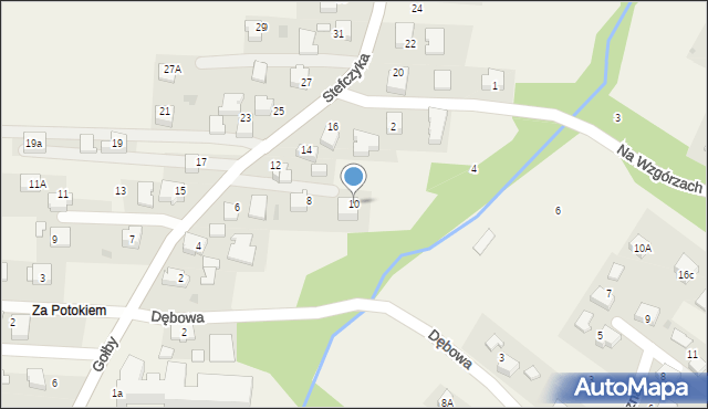 Bachowice, Stefczyka, 10, mapa Bachowice