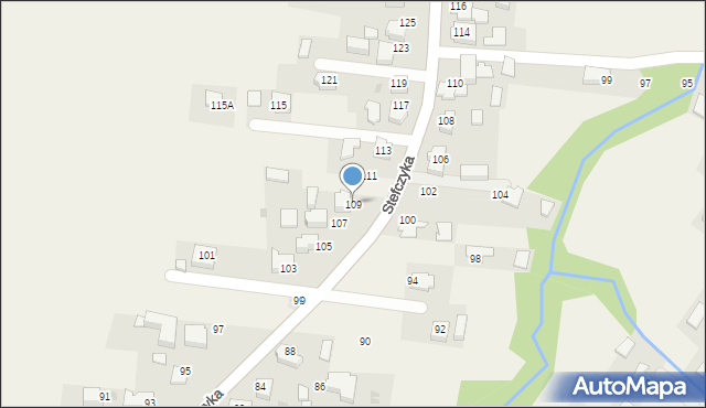 Bachowice, Stefczyka, 109, mapa Bachowice