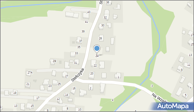 Bachowice, Stefczyka, 24, mapa Bachowice