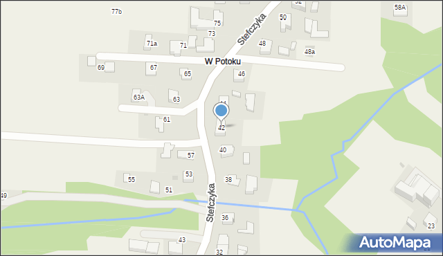 Bachowice, Stefczyka, 42, mapa Bachowice