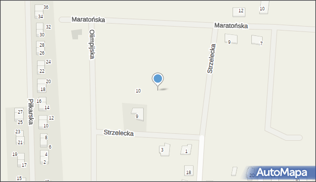Baczyna, Strzelecka, 12, mapa Baczyna