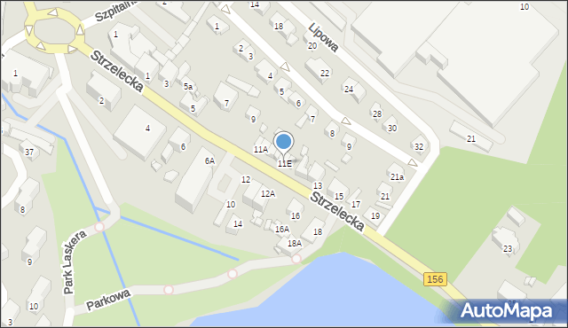 Barlinek, Strzelecka, 11E, mapa Barlinek