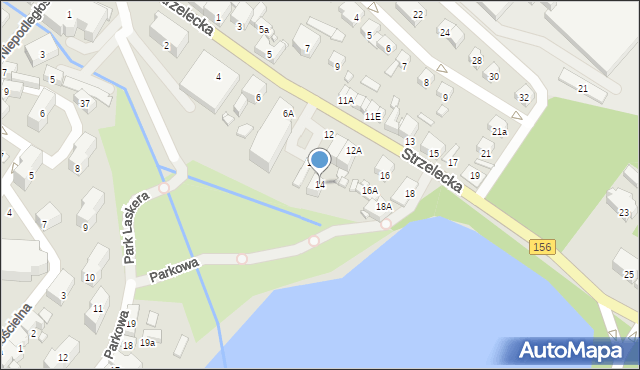 Barlinek, Strzelecka, 14, mapa Barlinek