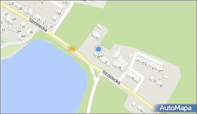 Barlinek, Strzelecka, 25, mapa Barlinek