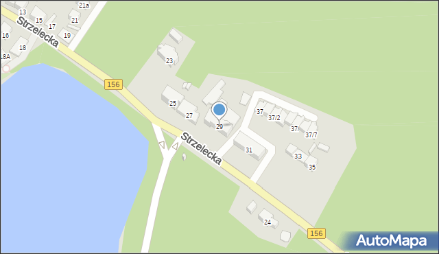 Barlinek, Strzelecka, 29, mapa Barlinek