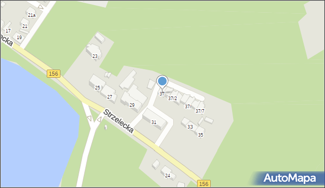 Barlinek, Strzelecka, 37, mapa Barlinek